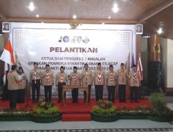 Kwarcab Cilacap PAW 2023-2028 Dilantik, Bupati Dorong Sinergi dan Peran Pramuka di Masyarakat