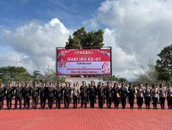 Polres Simalungun Gelar Upacara Hari Ibu ke-97, Wakapolres: Perempuan Pilar Utama Menuju Indonesia Emas 2045