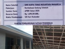 Papan Anggaran  SMK Karya Tunas Nusantara Diduga Salah Satu Trik Licik Keinginan Menghindari Denda Kelewatan Waktu