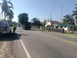 Kanit Gakkum Polres Simalungun Pimpin Blue Light Patrol, Patroli Minggu Pagi Cegah Kecelakaan dan Kejahatan Jalanan