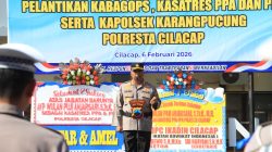 *Polresta Cilacap Lantik Kabag Ops, Kasatres PPA dan PPO, serta Kapolsek Karangpucung*