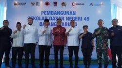 Inalum Komitmen Bangun Kembali SDN 49 Batang Kabung.Yang Hanyut di Terjang Bencana Yang Sebelum Nya Hancur Total 