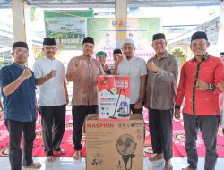 Safari Ramadan ke-12 di Desa Gambus Laut, Wabup Syafrizal Serahkan Bantuan dan Santunan*