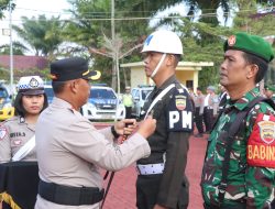 Kapolres Simalungun AKBP Marganda Aritonang Pimpin Apel Gelar Pasukan Ops Ketupat Toba 2026: 161.243 Personel Gabungan Siap Amankan Mudik Idul Fitri 1447 H