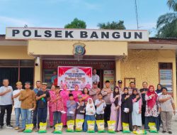 Kapolsek Bangun Gelar Sapa Ramadan Door to Door, Berbagi Takjil dan Santunan dengan Anak Yatim
