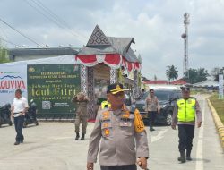 Kunjungi Pos Ops Ketupat Toba 2026, Kapolres Simalungun Jelaskan Penggunaan Pintu TOL Simpang Pane