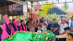 Polres Simalungun Berduka, Personel Polsek Tiga Balata Melayat ke Rumah Duka Almarhumah Tuti Andayani