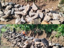 Ngeri S Diduga Mengakui Adanya Pengunaan Batu Bekas Pada Perawatan Jalan Nasional Lumbir