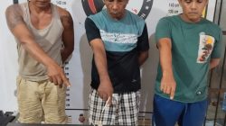 Tiga Pria Memiliki Sabu Diringkus Kanit  I  Ipda Alek Ari Sandi Sidabutar Polres Simalungun.  