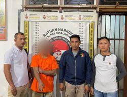 Tidak Berkutik! Bandar Sabu Dilipat Tim Polsek Raya Kahean Di Kebun Sawit, Sempat Melawan Dengan Gunting