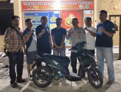 Gerak Cepat Polsek Gunung Malela: Hanya 5 Hari, Pencuri Motor Tetangga Sendiri Diringkus Tengah Malam