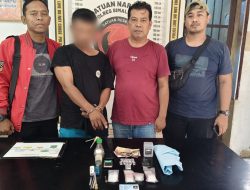 Polsek Dolok Batu Nanggar Gulung Residivis Narkoba, Tersangka Nekat Kabur Lompat Tembok Sebelum Dibekuk Petugas di Ladang Ubi