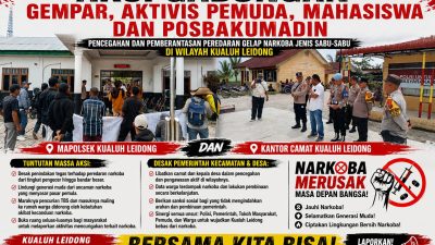Aksi Gabungan Desak Penindakan Serius Peredaran Narkoba di Kualuh Leidong
