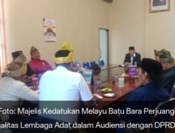 Majelis Kedatukan Melayu Batu Bara Perjuangkan Legalitas Lembaga Adat dalam Audiensi dengan DPRD