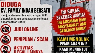 Diduga Jaringan WiFi Dibiarkan Jadi Sarang Judi Online dan Penipuan di Pangkalan Lunang