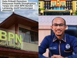 *Bocorkan Data Pribadi, Pemohon Layanan Publik Laporkan BPN Bandar Lampung Ke Polda Lampung*