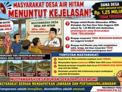 Enam Bulan Tahun Anggaran 2026 Berjalan, Masyarakat Air Hitam Masih Menunggu Pertanggungjawaban Kepala Desa