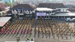*Sambut Hari Bhayangkara ke-80, Polresta Cilacap Gelar Olahraga Bersama Perkuat Soliditas Personel*