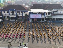 *Sambut Hari Bhayangkara ke-80, Polresta Cilacap Gelar Olahraga Bersama Perkuat Soliditas Personel*