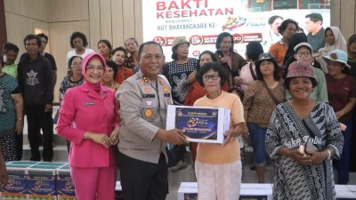 Sambut Hut Bhayangkara Ke-80, Polres Simalungun Gelar Bakti Kesehatan dan Bakti Sosial Untuk 200 Warga