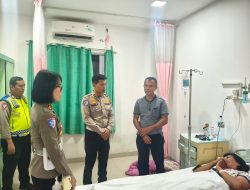 Sambut HUT Bhayangkara ke-80, Satlantas Polres Simalungun Anjangsana Jenguk Istri Anggota yang Sakit
