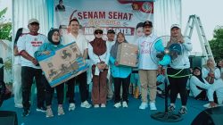 Ribuan Emak-emak Antusias dan Semangat Ikuti Senam Sehat Gerindra Cilacap