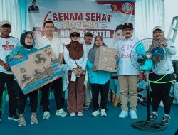 Ribuan Emak-emak Antusias dan Semangat Ikuti Senam Sehat Gerindra Cilacap
