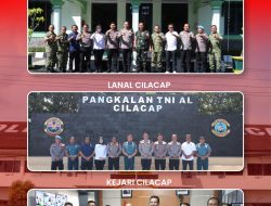 Perkuat Silaturahmi dan Sinergitas, Kapolresta Cilacap Kunjungi Kodim 0703/Cilacap, Lanal Cilacap, dan Kejaksaan Negeri Cilacap*