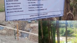 Pembangunan Irigasi Perpompaan yang di Kerjakan P3A Ngudi Lestari Diduga Asal Jadi