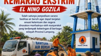 BPBD Provinsi Lampung Bersiap Antisipasi Hadapi Ancaman Bencana Kemarau Ekstrem El Nino “Godzilla”