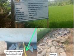 Pekerjaan P3A Mukti  Diduga Melawan UU Minerba  dan Tidak Sesuai Dengan Bistek