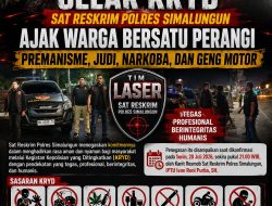 Gelar KRYD, Sat Reskrim Polres Simalungun Ajak Warga Bersatu Perangi Premanisme, Judi, Narkoba, dan Geng Motor