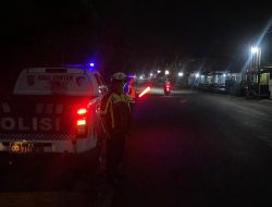 Antisipasi Balap Liar dan Begal, Satlantas Polres Simalungun Gelar Patroli Blue Light di Jalinsum P. Siantar-Perdagangan