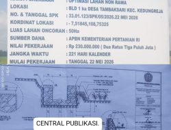 Diduga UPKK KT.Kejartani Tani Pekerjaan Optimasi Lahan Non Rawa  Mengerjakan Kontruksi Siklop Asal-asalan