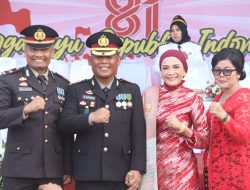 Sosok Enerjik Kapolsek Dolok Batunanggar, Dipercaya Jadi Perwira Upacara Aubade HUT ke-81 RI