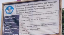 Revitalisasi SDN 02 Palugon Kecamatan Wanareja Diduga Tidak Ada Direksi Kit dan Melewati Tahun Anggaran
