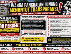 Dana Desa Pangkalan Lunang Dipertanyakan: Realisasi Kegiatan 2025–2026 Belum Terlihat, Warga Minta Transparansi