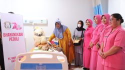 Kapolres Batu Bara Besuk Anak Korban Luka Bakar di RS Bidadari, Berikan Dukungan Moril