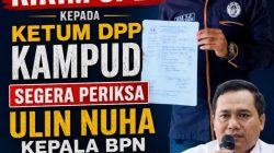 OMBUDSMAN Lampung Kirim SPDP Kepada DPP KAMPUD, Segera Periksa Ulin Nuha Kepala BPN Bandar Lampung