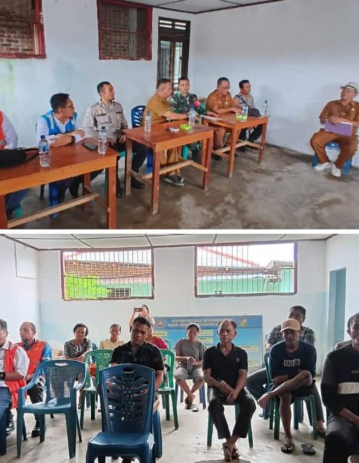 Polsek Silou Kahean Hadiri Musyawarah Pemasangan Tiang Listrik, Polisi Dorong Penyelesaian Persoalan Secara Humanis