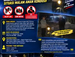 Blue Light Patrol Polsek Silou Kahean Sasar Balap Liar dan 3C, Situasi Malam Aman Kondusif