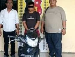 Larikan Sepeda Motor Kakak kandung, Sang Adik Diamankan Polsek Bandar Huluan   .