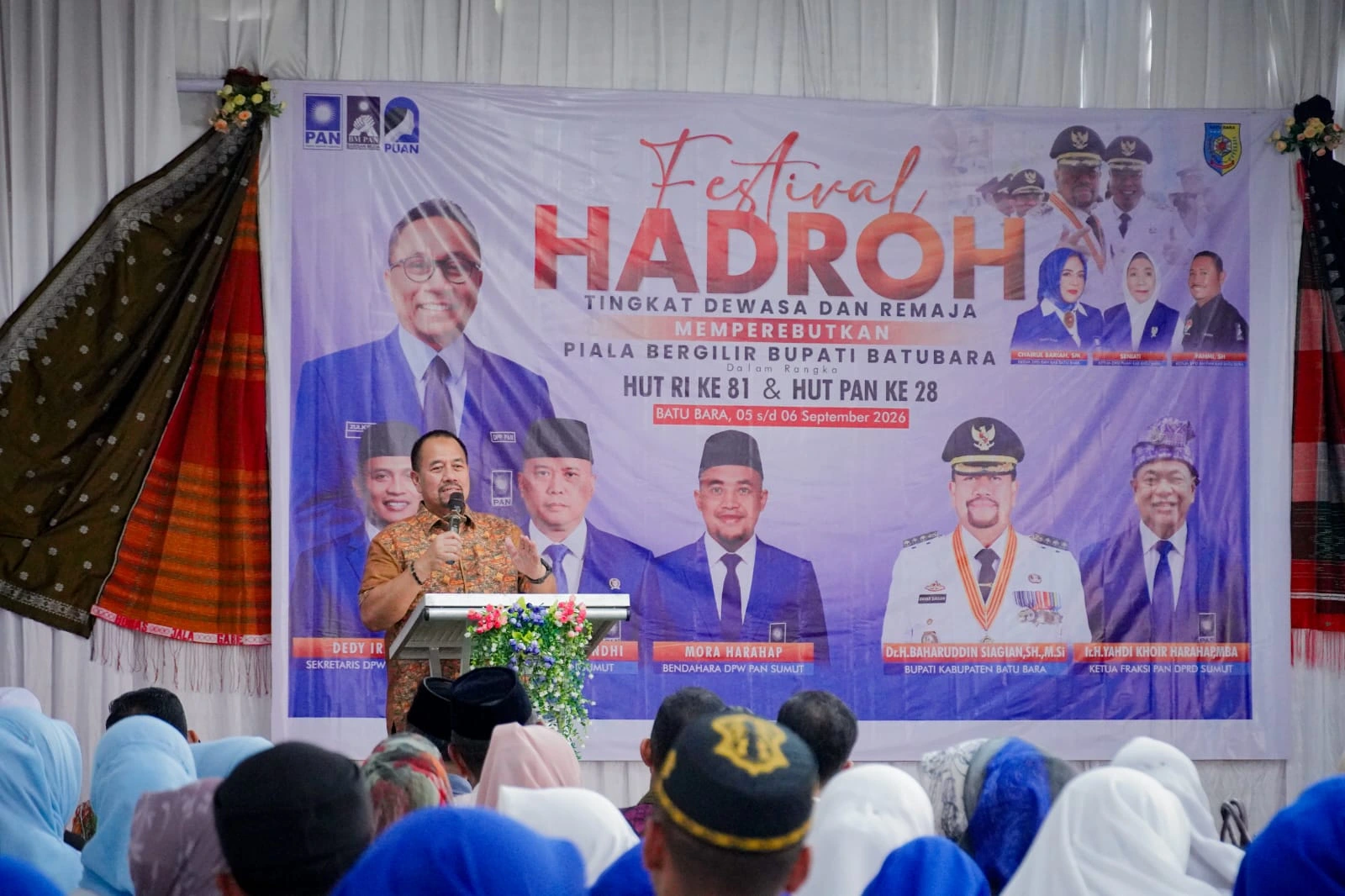 Bupati Batu Bara Buka Festival Hadroh, Dorong Keterlibatan Pelajar untuk Lestarikan Seni Islami