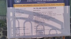 Pembangunan Rehab TK Islam Insan Cendikia Diduga Tidak Transparan Ada Apa