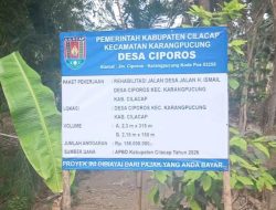 Rehabilitasi JL Desa JL H.Ismail Desa Ciporos Diduga Tidak Transparan dan dipertanyakan Spesifikasi