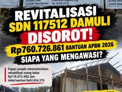 INVESTIGASI REVITALISASI SDN 117512 DAMULI: DANA RP760 JUTA LEBIH, SIAPA YANG MENGAWASI?