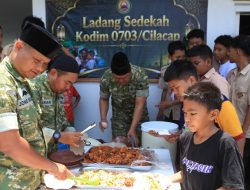 Bangun Kebersamaan dan Kepedulian, Kodim 0703/Cilacap Rutin Laksanakan Ladang Sedekah