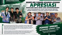 Muhammad Fikri Gunawan Dan Kader  HMI Cabang Kisaran Apresiasi Satres Narkoba Polres Batu Atas Pengerebekan Lokasi Sarang Rakoba