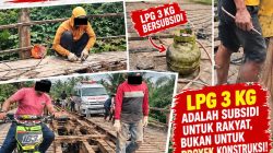 Rehabilitasi Jembatan Kelapa Sebatang Disorot, K3 Pekerja, LPG 3 Kg, dan Akses Warga Dipertanyakan