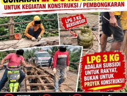 Rehabilitasi Jembatan Kelapa Sebatang Disorot, K3 Pekerja, LPG 3 Kg, dan Akses Warga Dipertanyakan